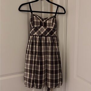 City Triangles Checkered Black and White Mini Dress